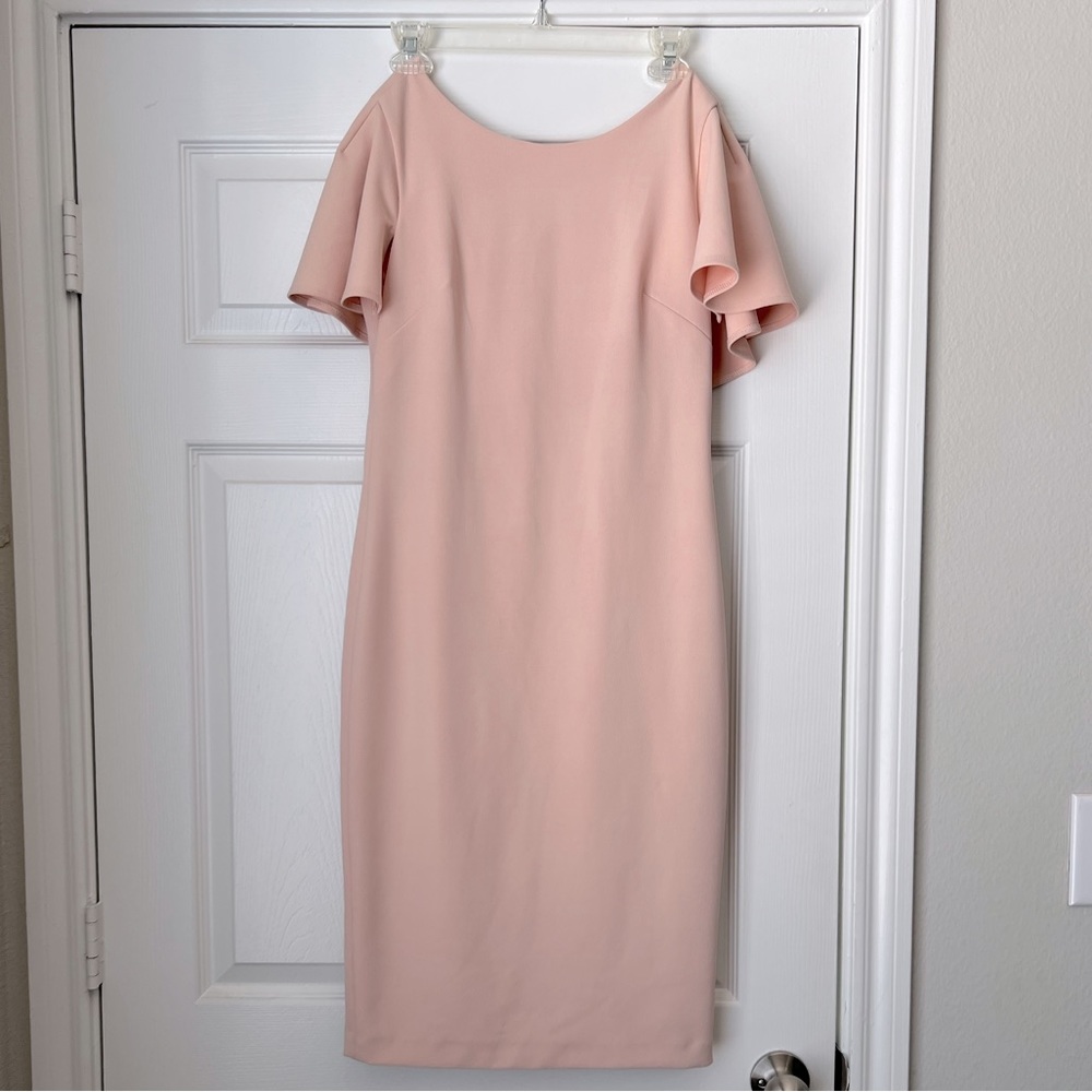 Calvin Klein Scuba Crepe Sheath Dress